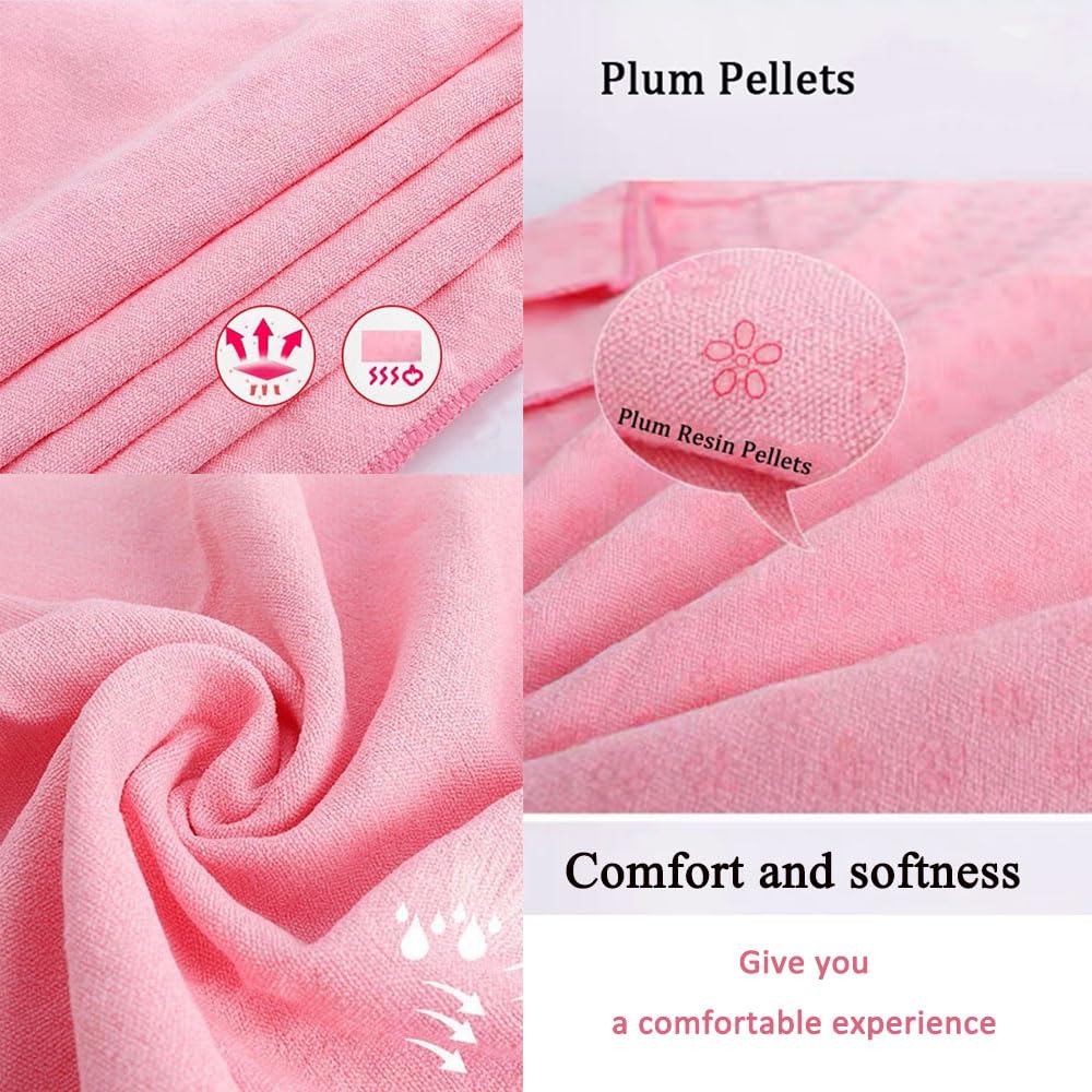 Serviette De Yoga Antidérapante Chaude 185x63 Cm - Absorption Maximale - Sac Inclus