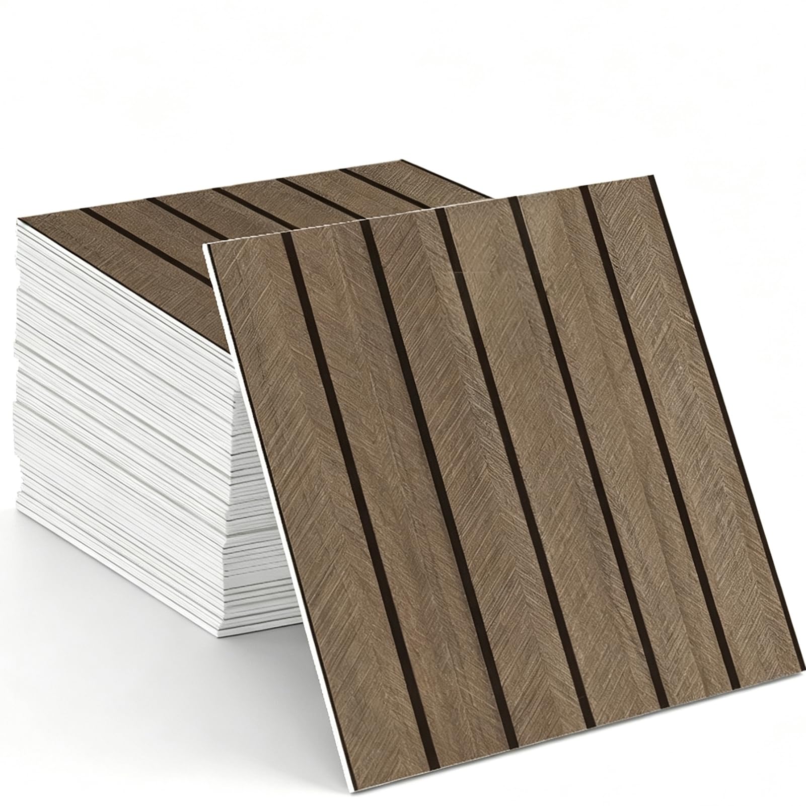 Paneles Decorativos para Pared Madera 30X30cm Revestimiento De Paredes PVC Rollo Madera,C,30X30cm