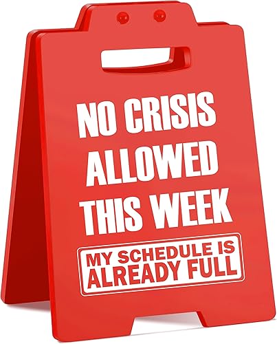 Miniatura 9 de Divertido letrero de escritorio de oficina, decoración sarcástica de cubículo para compañero de trabajo, jefe, empleado, regalo de broma para