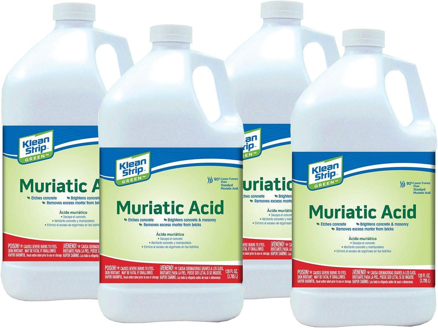 Klean-Strip Green Safer Muriatic Acid Jug 128 Oz (Pack of 4)