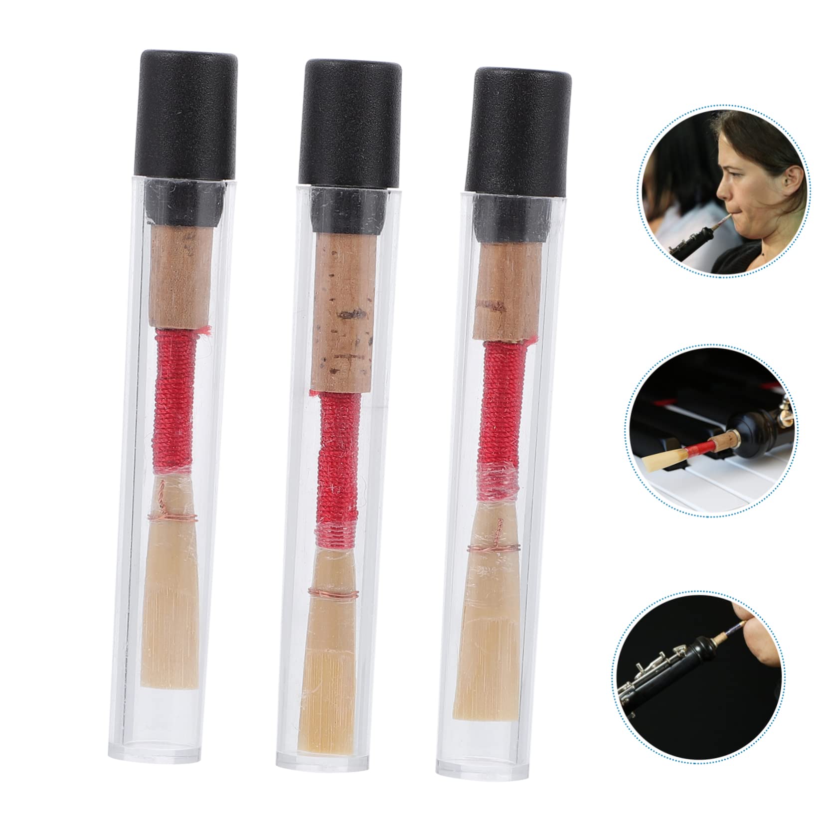 HEMOTON 9 Pezzi Accessori Per Strumenti Oboe Parti Di Ricambio Per Strumenti A Fiato Doppio Fascio Sostituzione Ance Forniture Per Oboe Ance Di Ricambio Confezionate Singolarmente
