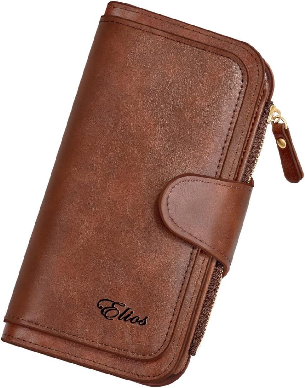 Elios Women Wallet Soft PU Leather Multi Card Organizer Ladies Clutch (Yellow)