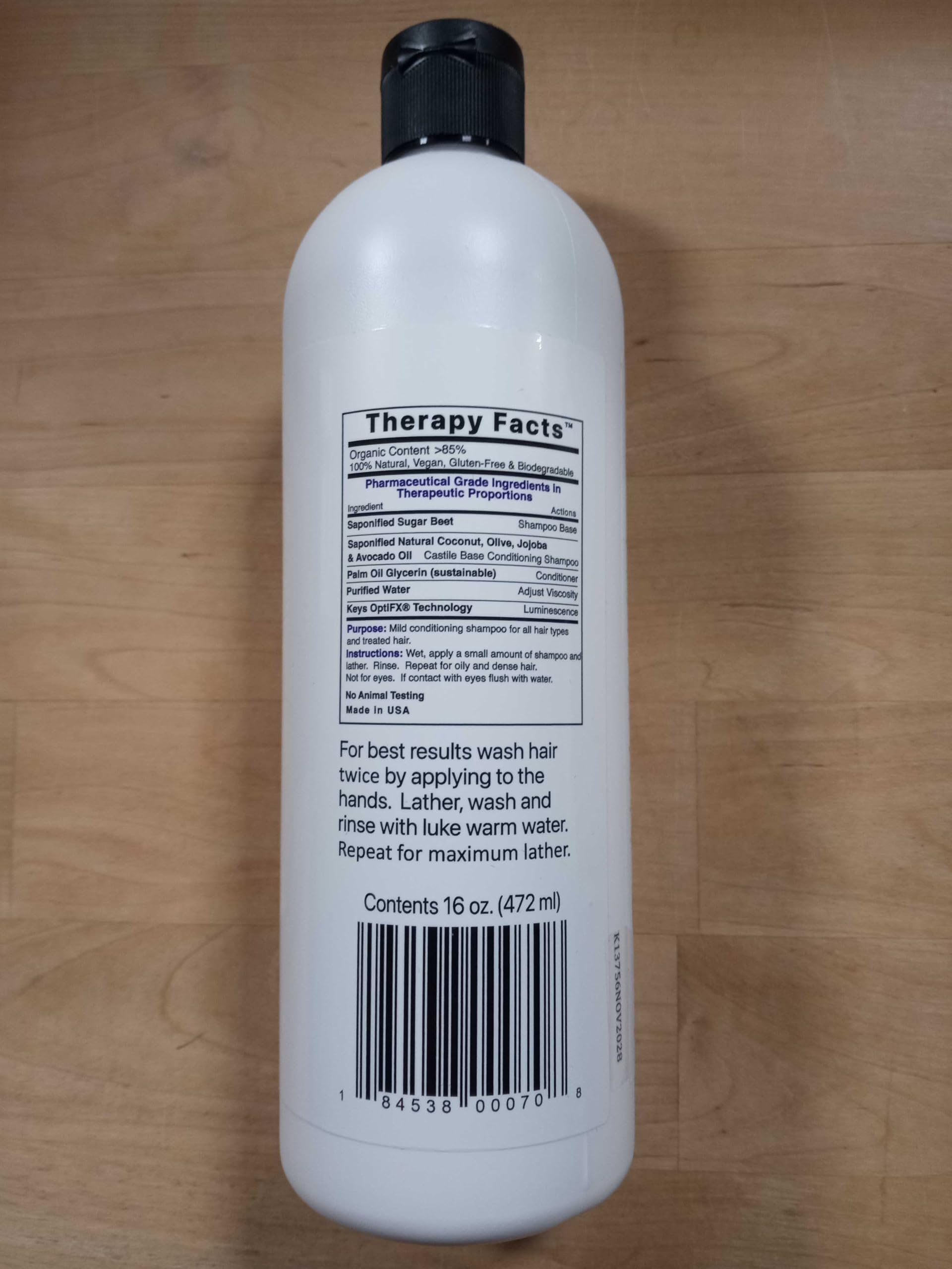 Amazon.com : Keys KPRO Silkin Natural Shampoo Chemical-Free Vegan