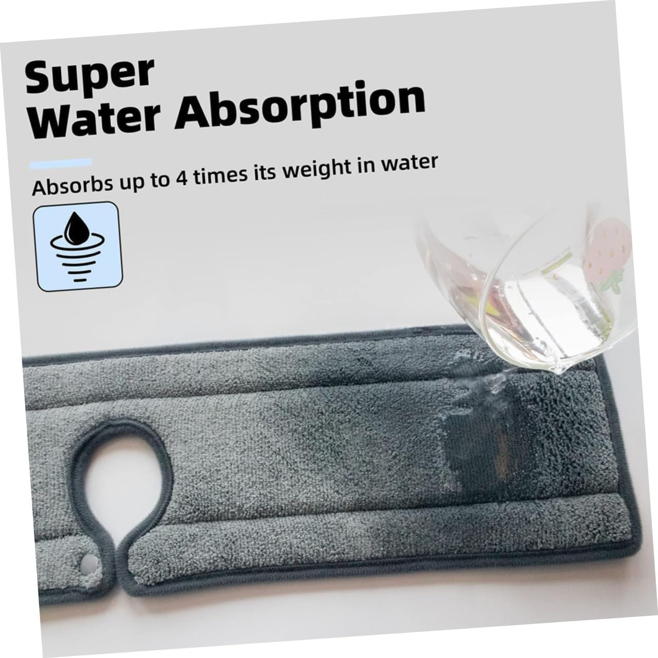 MAGICLULU 6pcs Water Absorbent Sink Pad Splash Faucet Mat for Kitchen and Bathroom Material Multi-functional Design Random