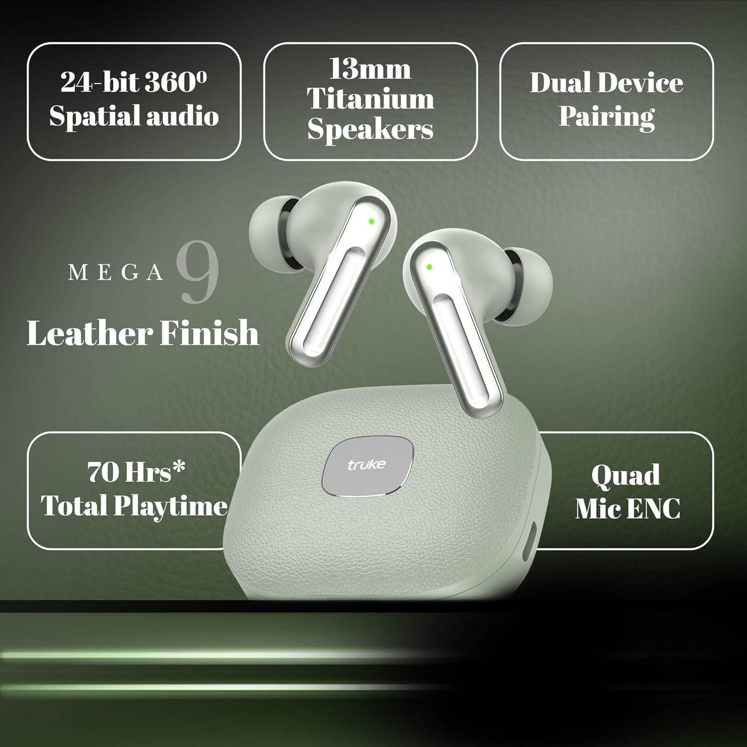 New Year Sale Truke Mega 9 New Launch True Wireless In Ear Earbuds W/ 24-B... 1 New Year Sale Truke Mega 9 New Launch True Wireless In Ear Earbuds W/ 24-B...