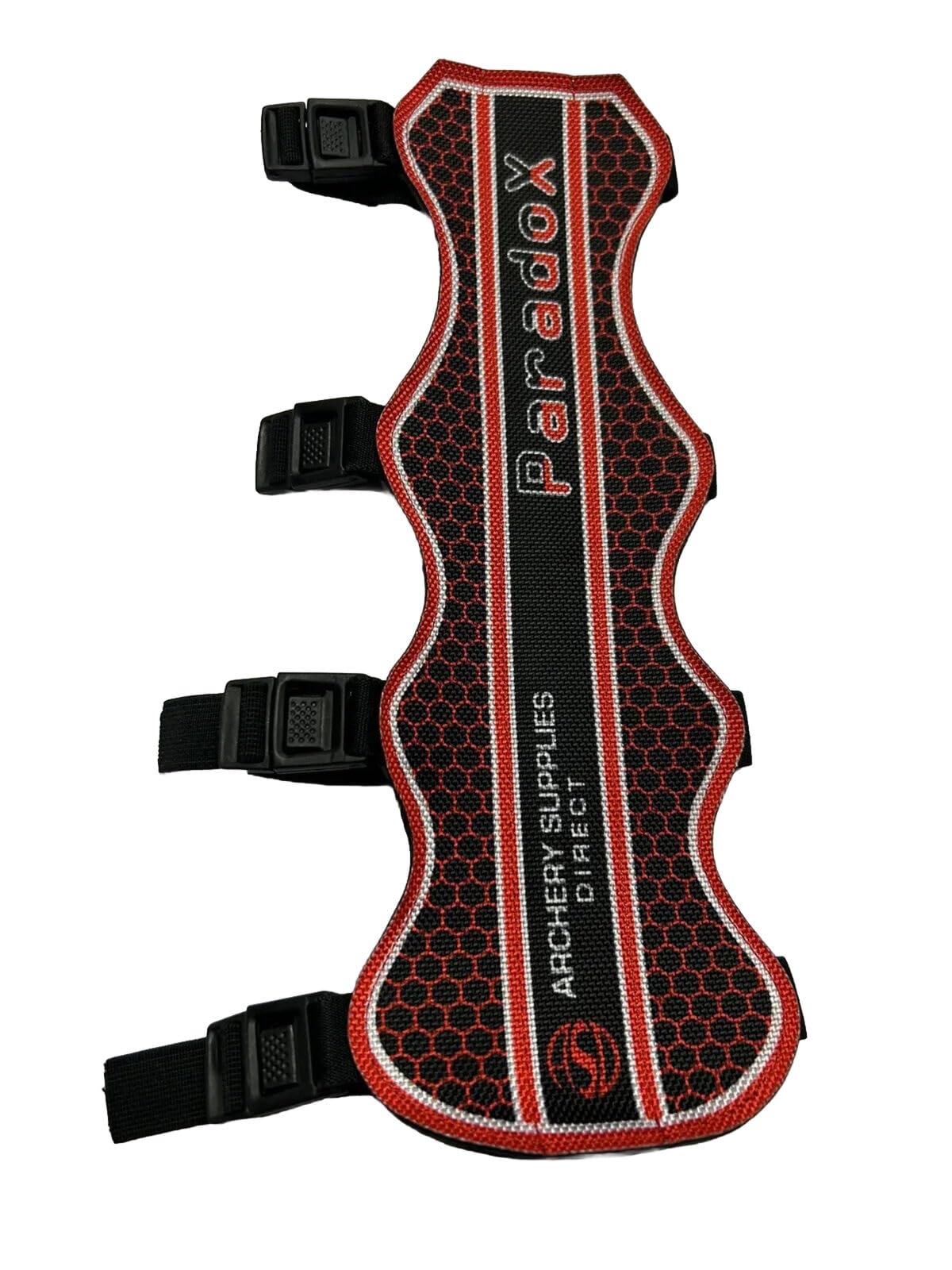 ASD Bras Protecteur Double Longueur Pour Tir à L'arc – 30 X 10 Cm, Bleu Ou Rouge, 4 Sangles Ajustables