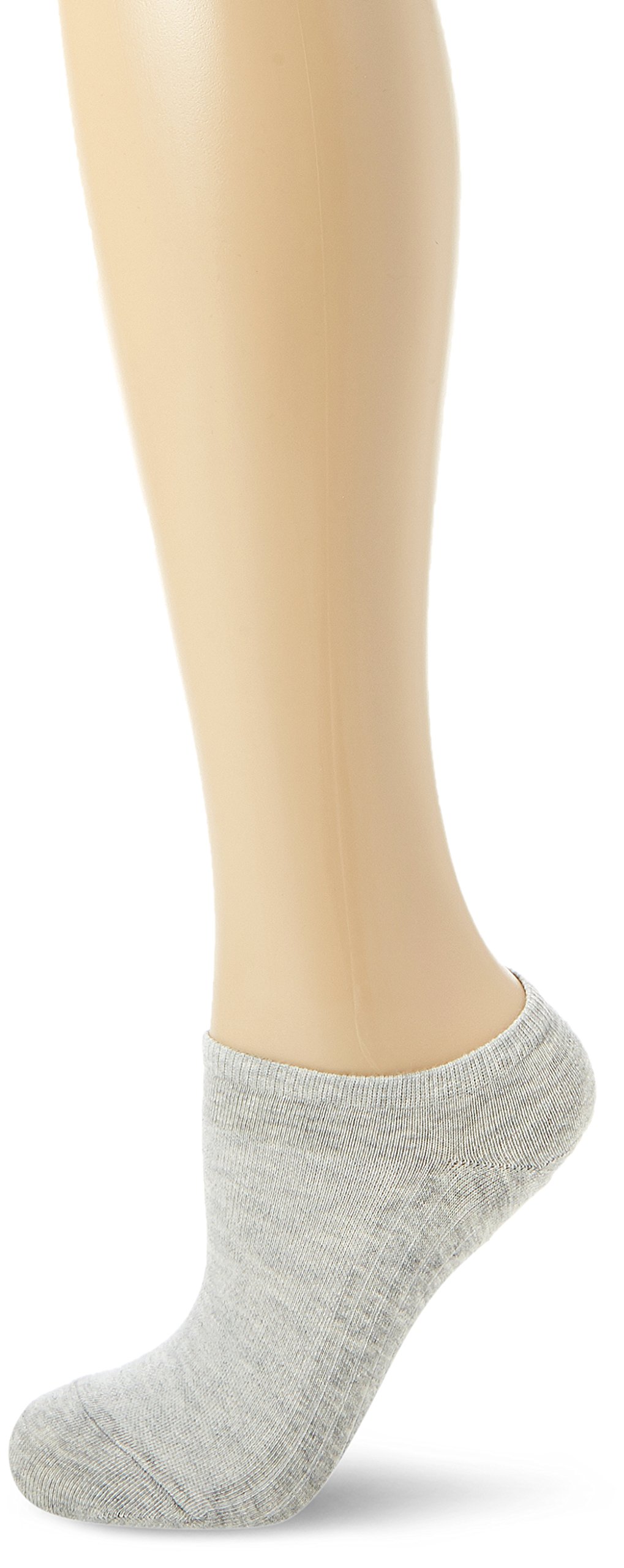 POMPEA Cotton Women's Ankle Socks (Pack of 3), Grey (Grey Melange 1350), 35-38