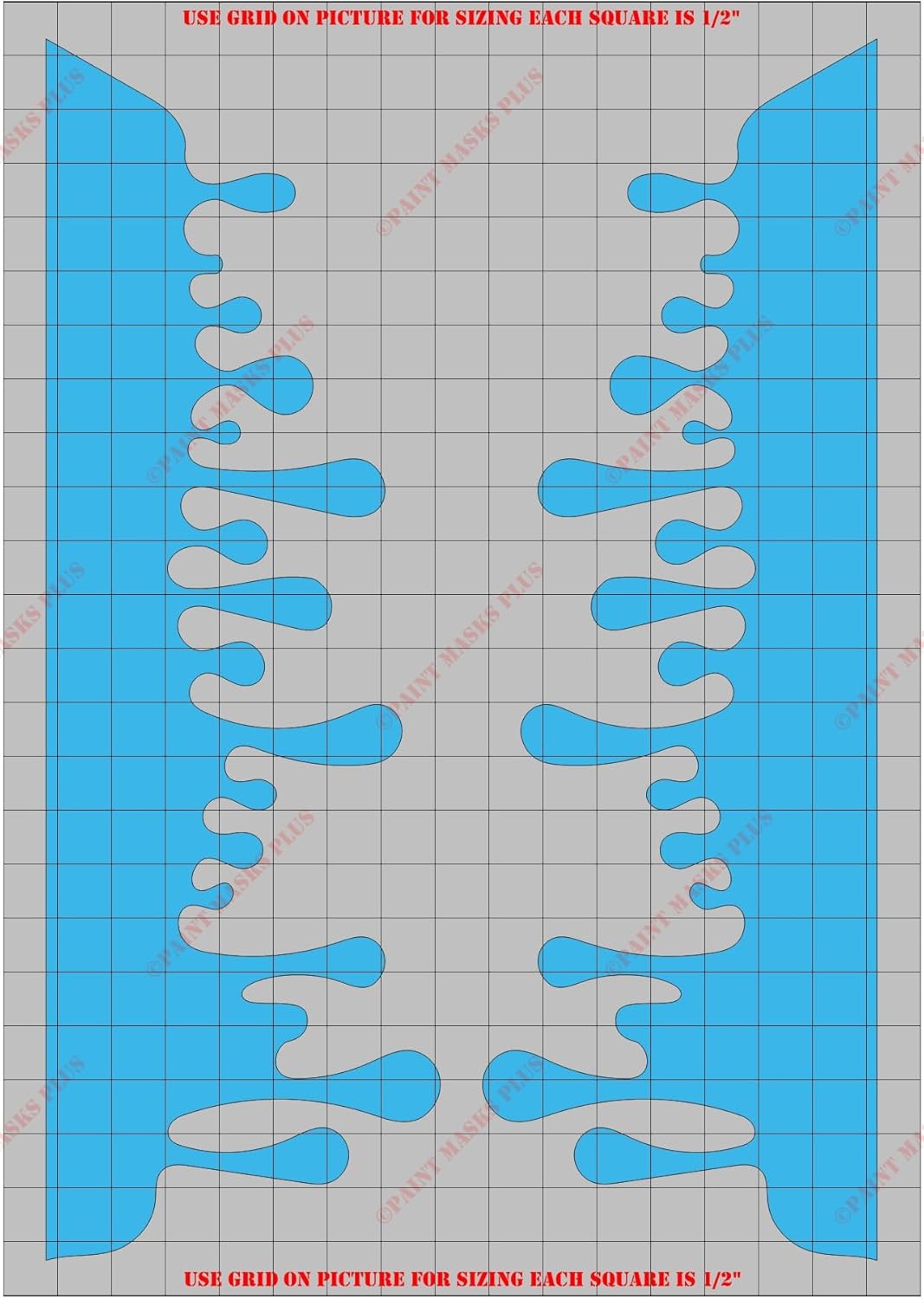 DRP1017P Drips Vinyl Paint Mask/Stencil Kit for R/C, RC