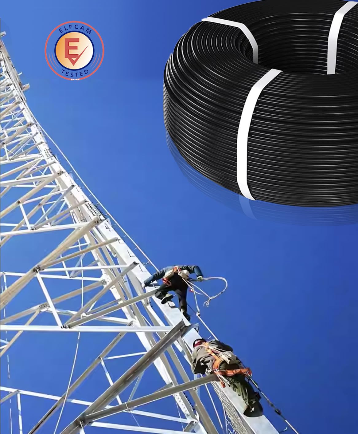 Elfcam® - 100 m Cavo Struttura Libre 250 µm 12 fili - Fibra ottica multimodale OM4 - MV - LSZH