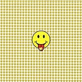 Smiley Face Tabs Design Psychedelic Blotter Art Print Perforated Sheet, Acid Free LSD Art Paper...