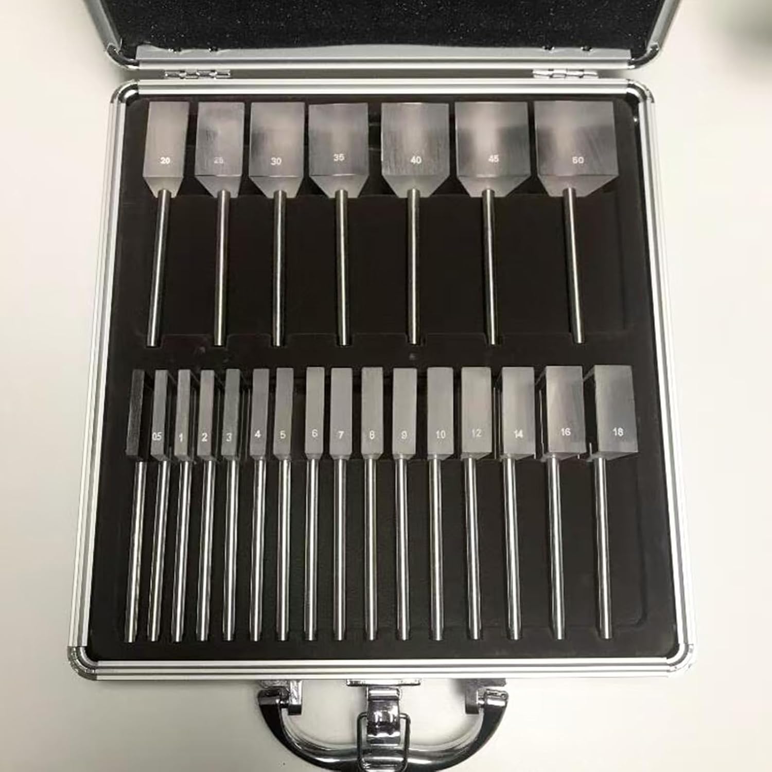 Prism Lens Set with Stainless Steel Handle, Prism Set Ophthalmic Optical Optometry Glass, Used in Optical Shops, Ophthalmic Vision Correction