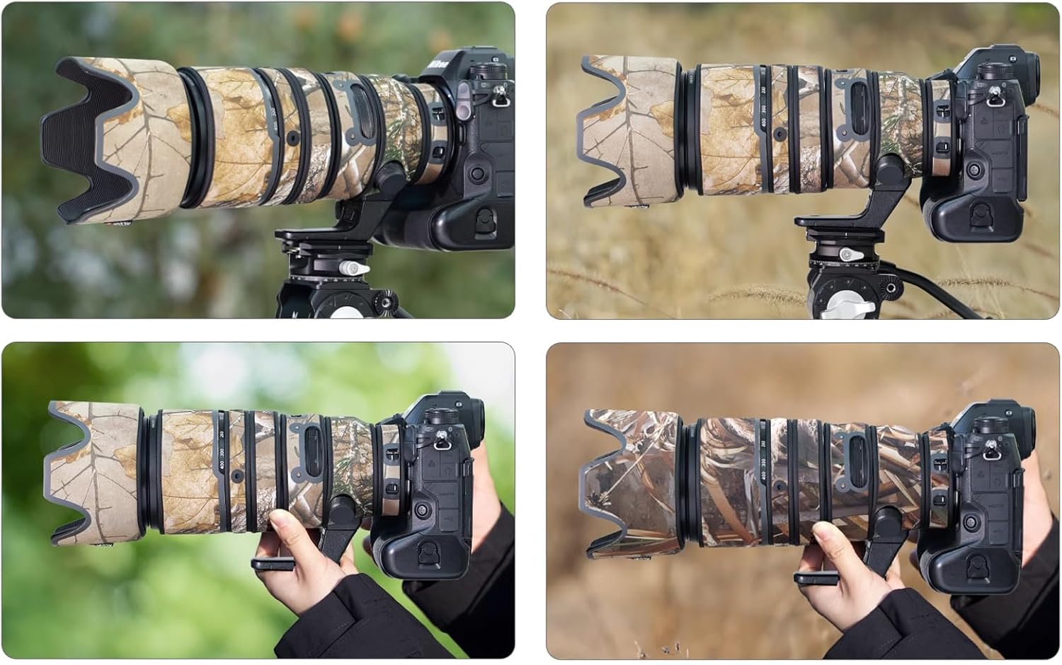 Lens Cover for Nikon Z 100-400mm F/4.5-5.6 VR S Camouflage Camera Lens Protection Sleeve (Color #Jungle Camouflage - Waterproof) Rain Cover