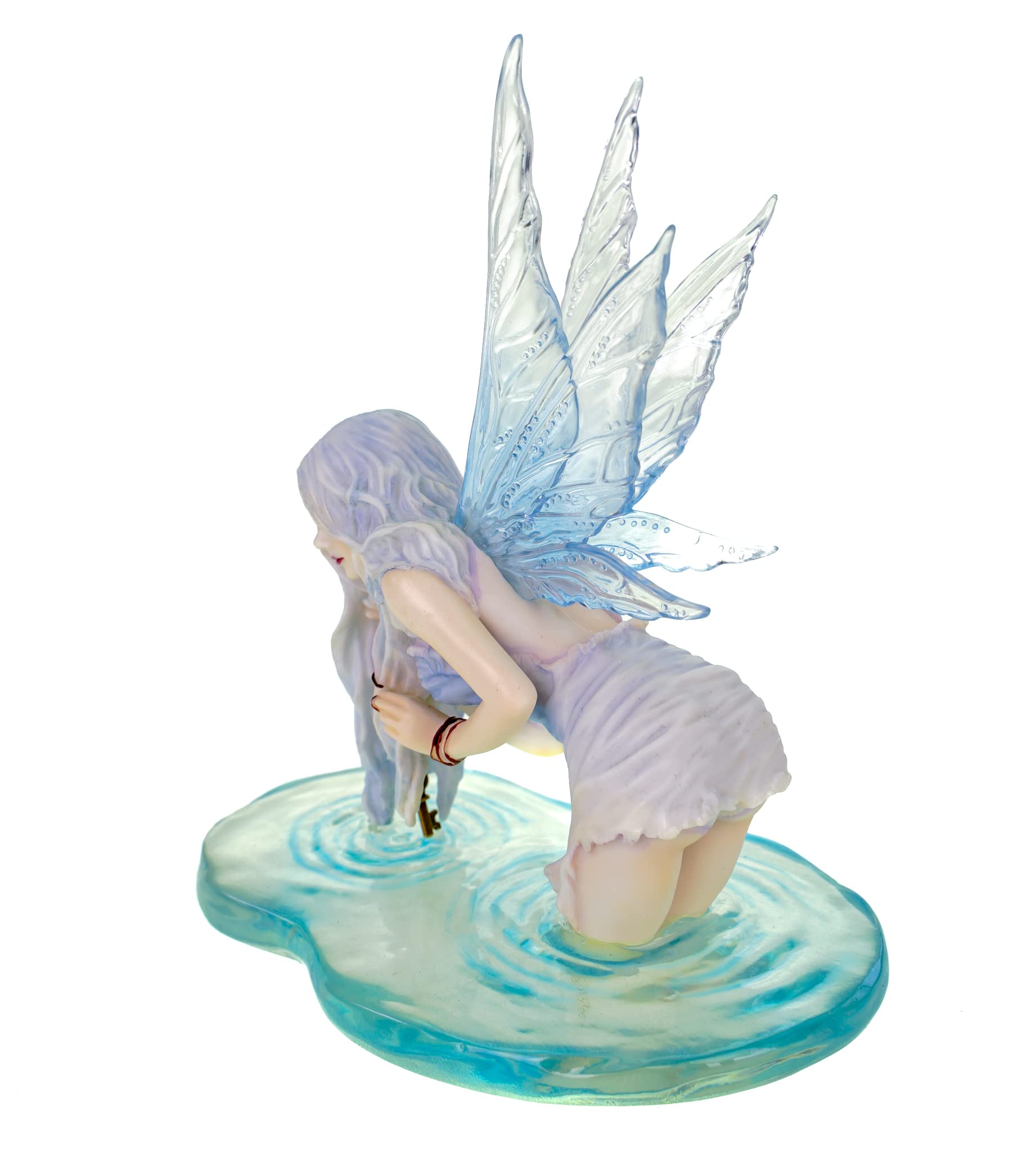 Joh.Vogler GmbH Fairy Figure, Elf Fishing for Riddles Fairy seeks answers in the water to solve Selina Fenech riddle, 13cm - Image 2