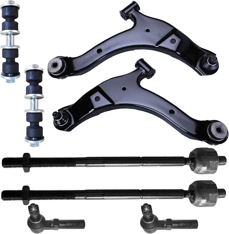 Kit de braços de controle inferiores, bieletas e terminais de direção KDSA para Dodge Neon e Plymouth Neon – 8 peças