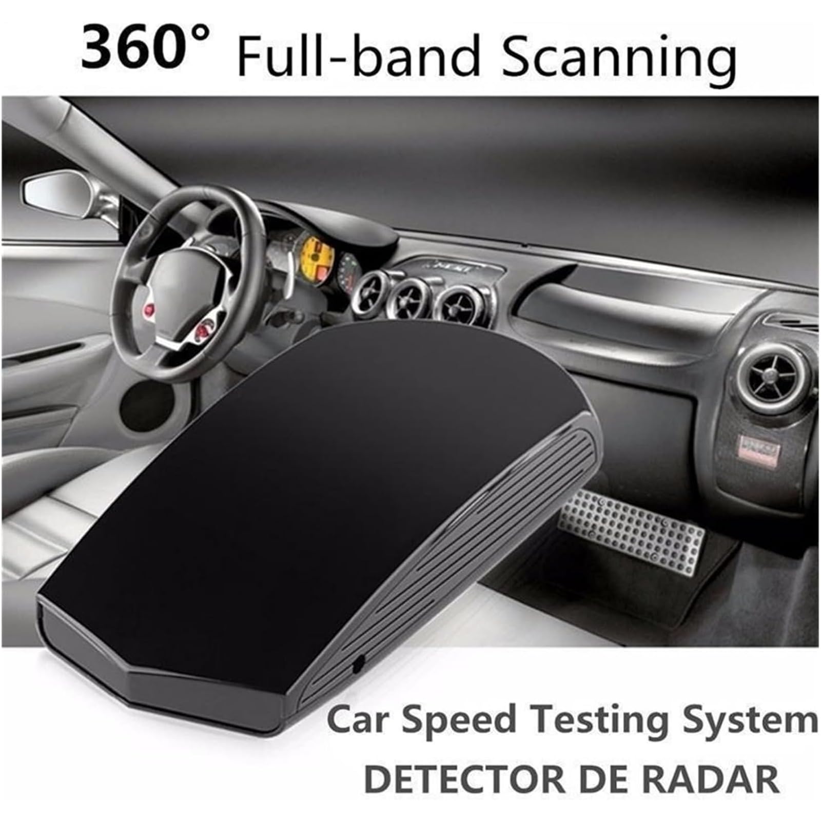 Medidor de velocidad de radar de coche 12v, alerta de voz en tiempo real, banda kx ka, adecuado para todos los coches