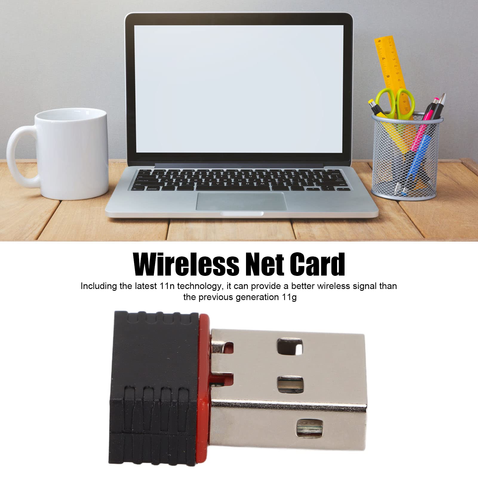 Network Adapter USB Adapter 11n Technology Stylish Compact USB 2.0 Interface 8188 Net Card for Desktop PC Computer Laptop Accessory