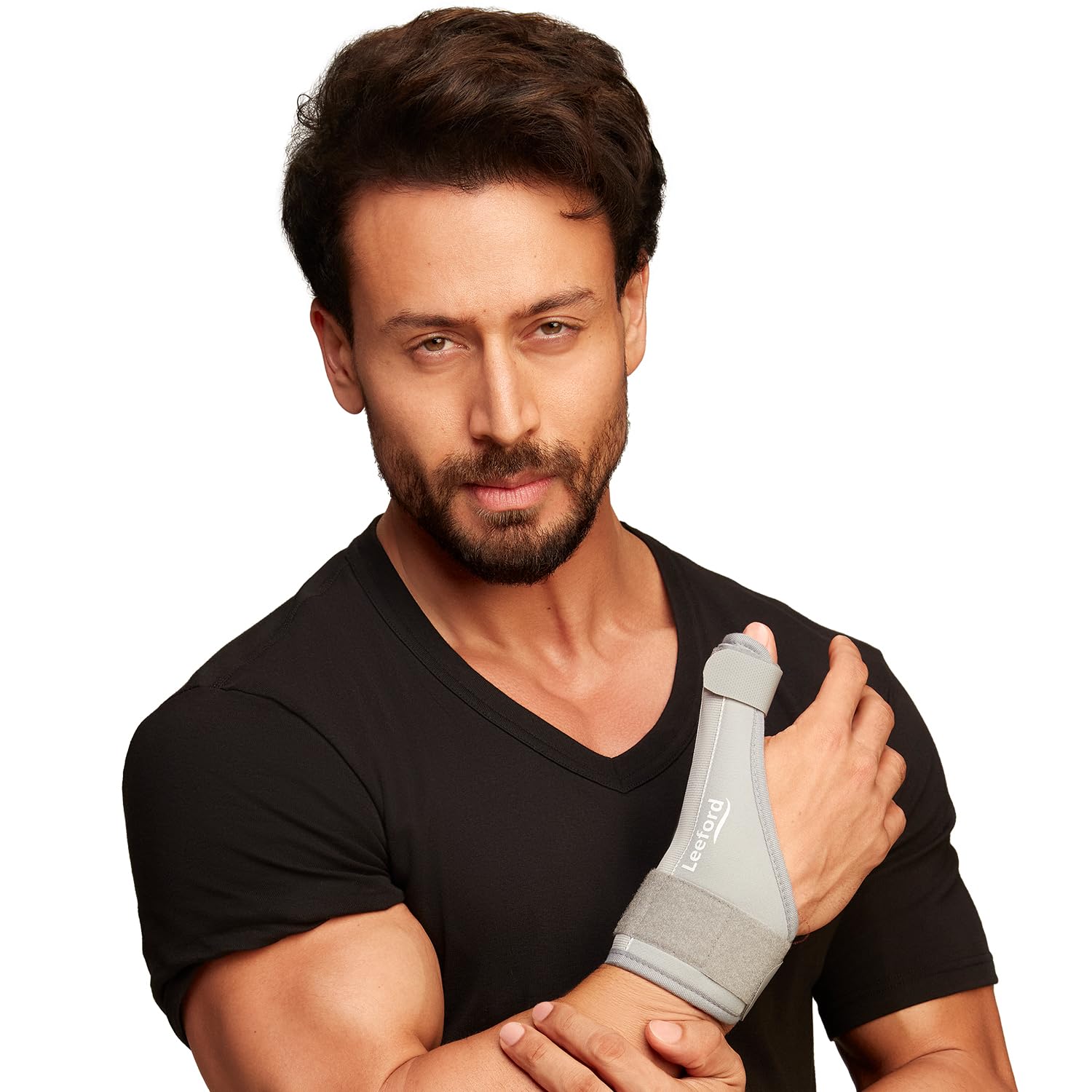 Leeford Thumb Splint | Wrist band for pain relief | Right and left hand support | Wrist Support | Thumb Spica Splint | Universal Size - Grey
