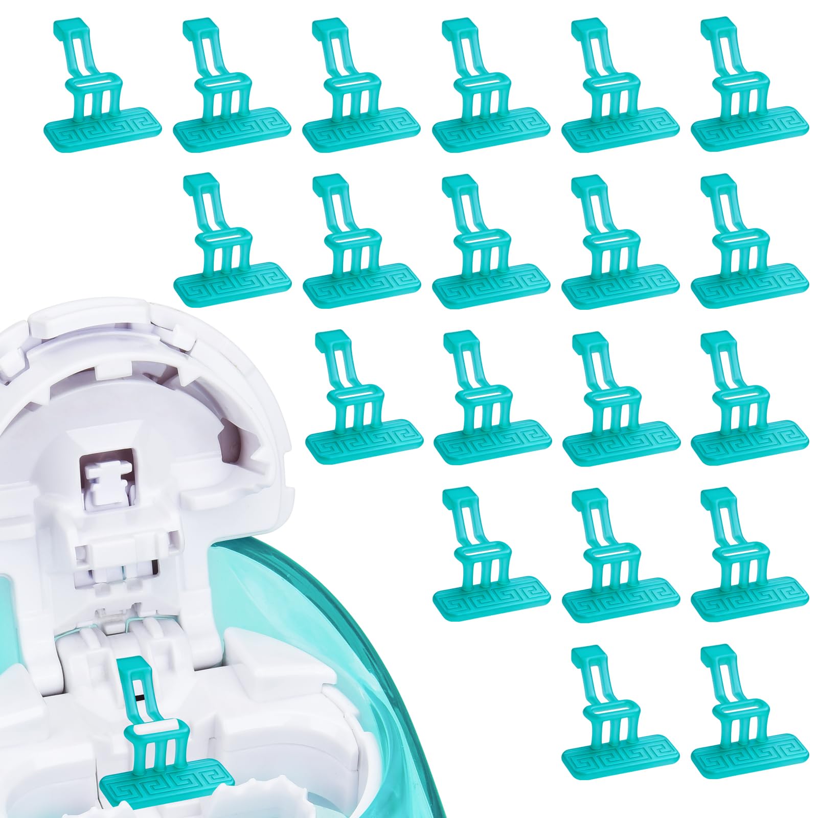 FireAnt 20 Pack Silicone Salt Pads Refills Compatible with Navage Nasal Care, Reusable Silicone Pods Replacement Accessories Compatible with Navage Nasal Irrigation System (20 Pack - Blue)
