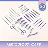 30 Piece Manicure Set Professional Nail Clipper Set Stainless Steel Solid Manicure Set Nail Care Set Valentine's Day (Pink) with Pink Box