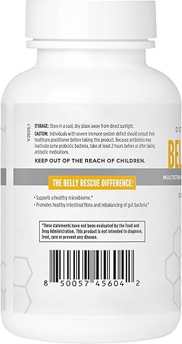 Miniatura 3 de NBI Rescate del vientre mezcla de probióticos y prebióticos para mujeres y hombres, una vez al día para la salud digestiva, de la piel y del sistema