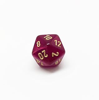 Chessex Borealis Magenta d20 Dice - Out of Print- Very Rare