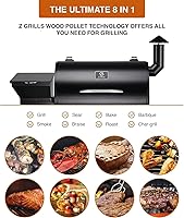 Vista 8 de Z grills ZPG-2020 - Asador y ahumador de pellets de madera