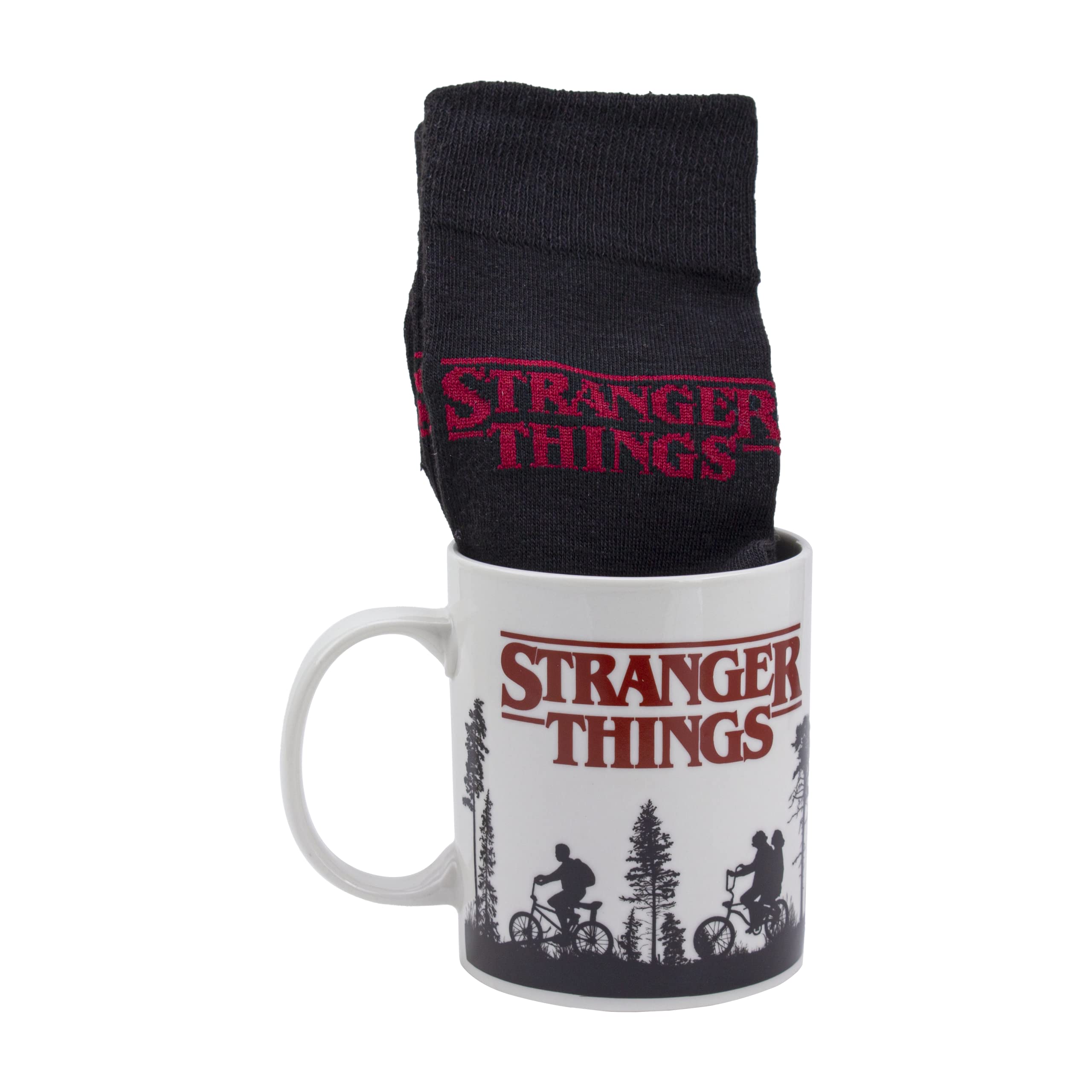 Paladone Stranger Things Logo Mug and Socks Gift Set