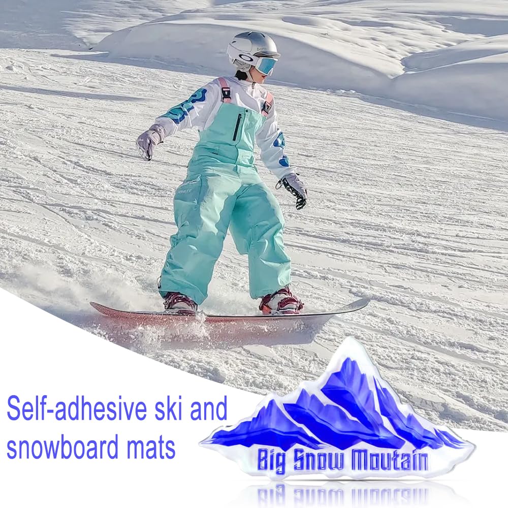 3D Snowboard Stomp Pad Montagne Enneigée Transparent Pad Snowboard pour Accessoires de Ski de Neige d'hiver, Snowboards-Bleu