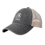 KLIUXBF I Never Dreamed I D Grow Up to Be A Super Hat Mesh Baseball Cap Men Women Vintage Washed Distressed Trucker Hat Black