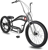 Vista 1 de MICARGI Vancouver - 26 bicicletas de crucero completas con marco de acero elástico, de una sola velocidad y 7 velocidades, manillares de altura alta