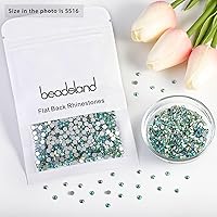 Vista 324 de Beadsland 1440 diamantes de imitación de cristal con parte trasera plana, gemas redondas, sombra dorada, SS20, 0.181-0.189 in