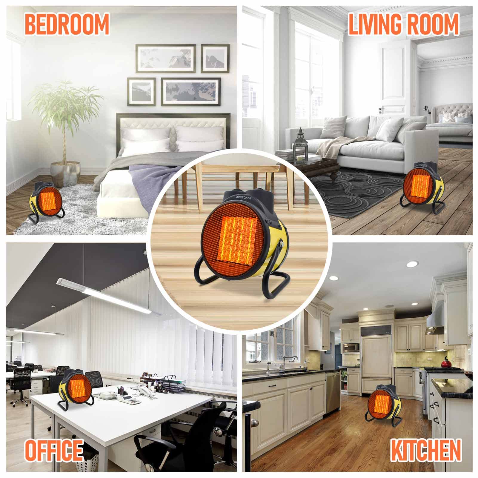 Amazon.com: AgiiMan Outdoor Patio Heater - Portable Electric Garage Heater  for Outdoor Use, Space Greenhouse Heaters with Long Cord, Heat Up in 3S,  Adjustable Heating Settings, Small Fan Heaters for Patio, Garage :