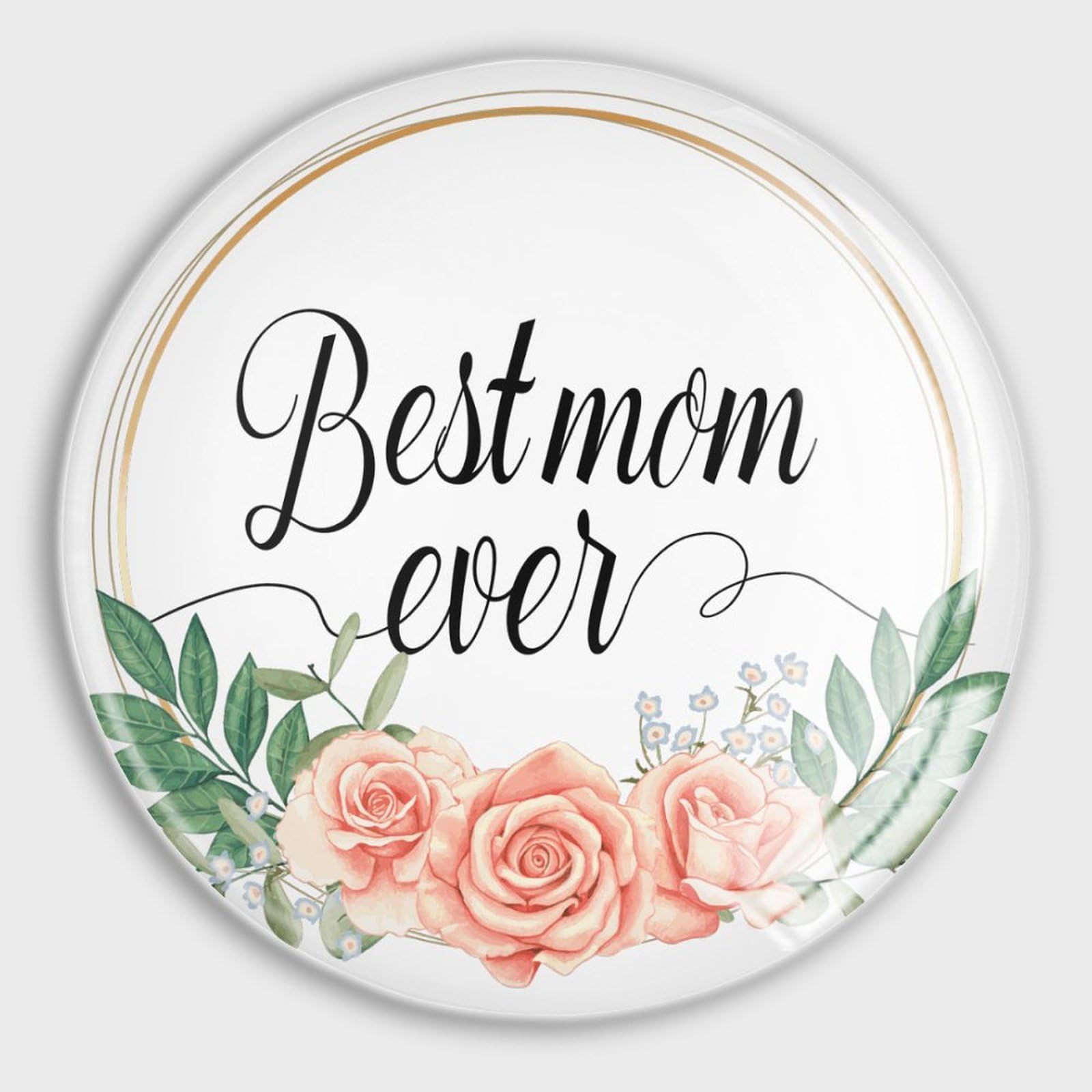 Aimants ronds décoratifs pour boîte aux lettres et frigo au style floral