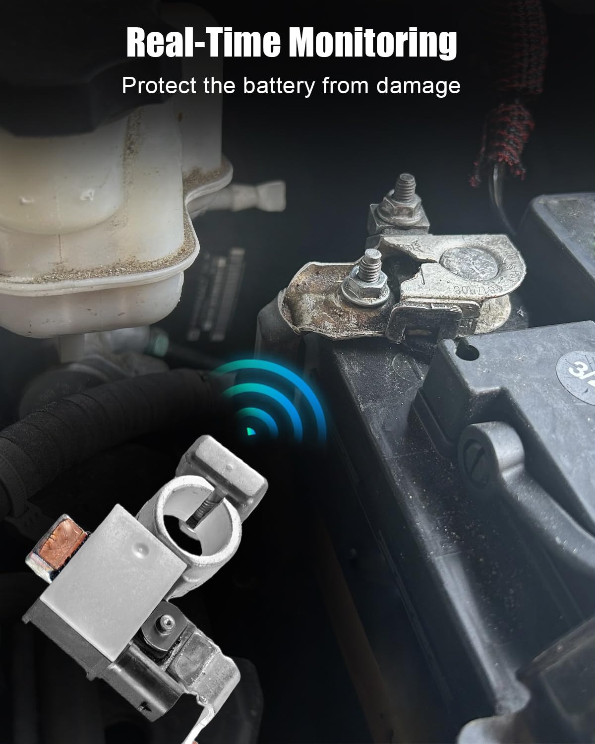 Battery Negative Sensor Cable Fit for Kia Soul 2017-2019 Hyundai Elantra 2017-2020 Replace 37180-B2500 37180F2500