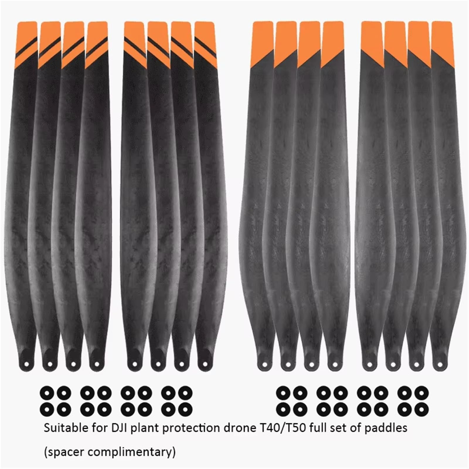 Compatibile con eliche pieghevoli for droni agricoli T40 T50 T20P 5413/5415, pale di ricambio in miscela di carbonio(TS-5415 8pcs)