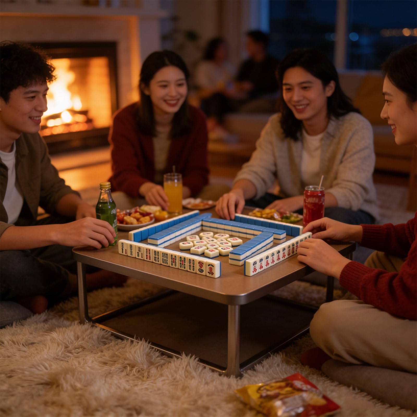 Mahjong tradycyjna chińska wersja zestaw gier lekki przenośny 146 płytek Mah-Jongg podróż rodzina wypoczynek na czas chiński mahjong książka dla początkujących