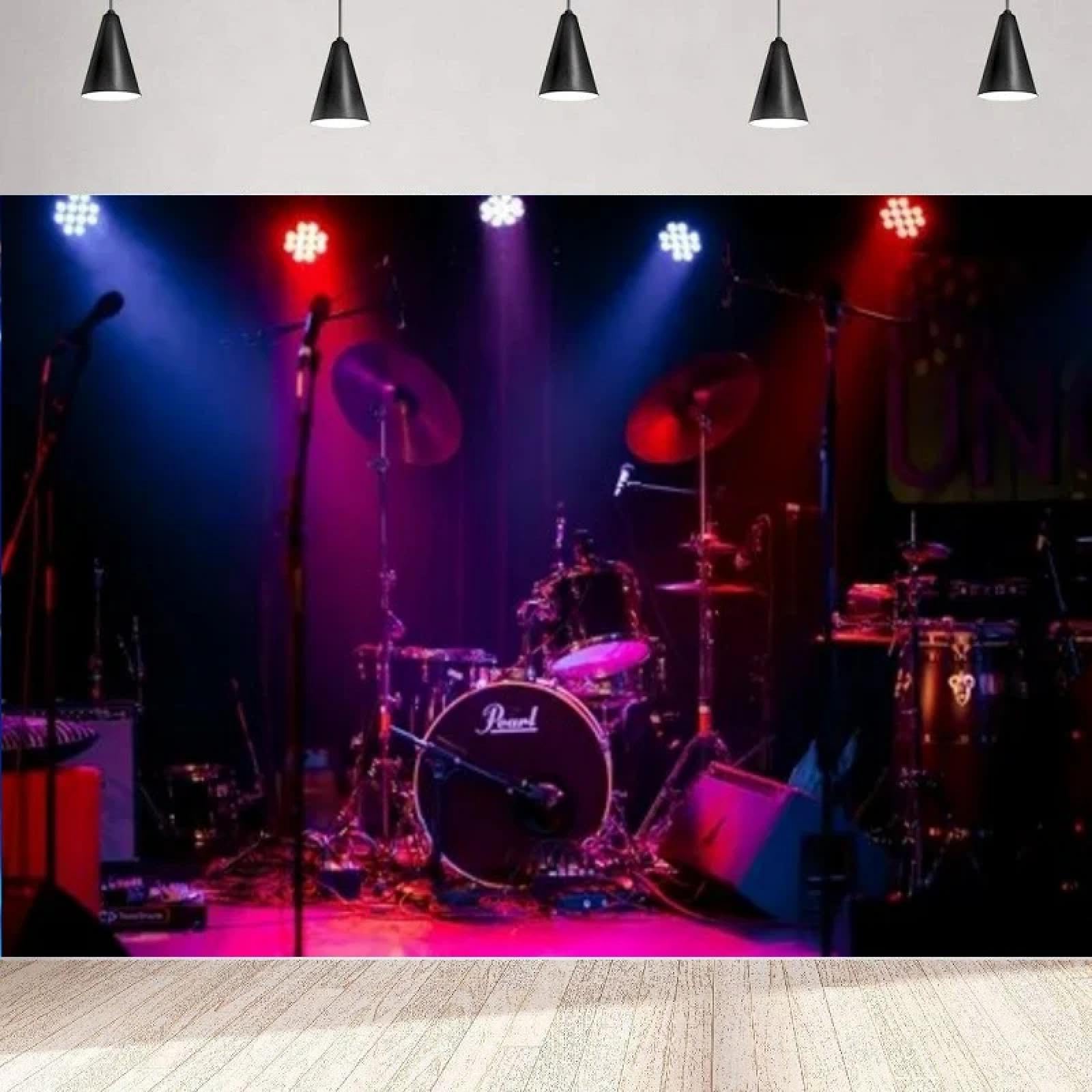 Concerto Fotografia Sfondo Per Musica Rock Notte Esibirsi Palco Band Intrattenimento Bar Vita notturna Adulto Poster Banner