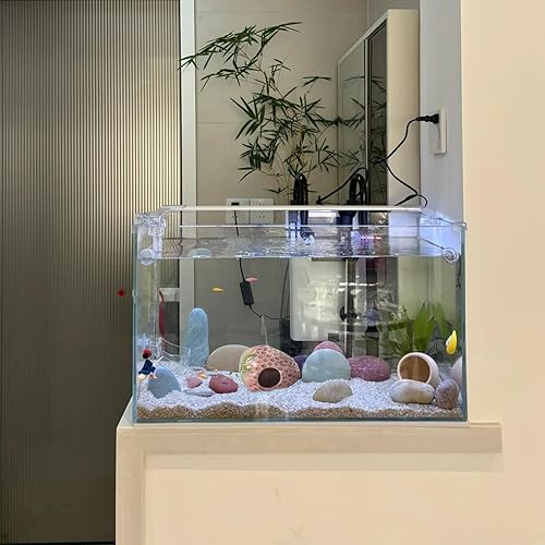 Aquarium Decor Cave Betta Fish Tank Accessories Ornaments Cactus House Hideout for Shrimp Cichlid Hermit Crab, Octopus Hiding Breeding for Tank (Green Cactus)(Strawberry Pink)