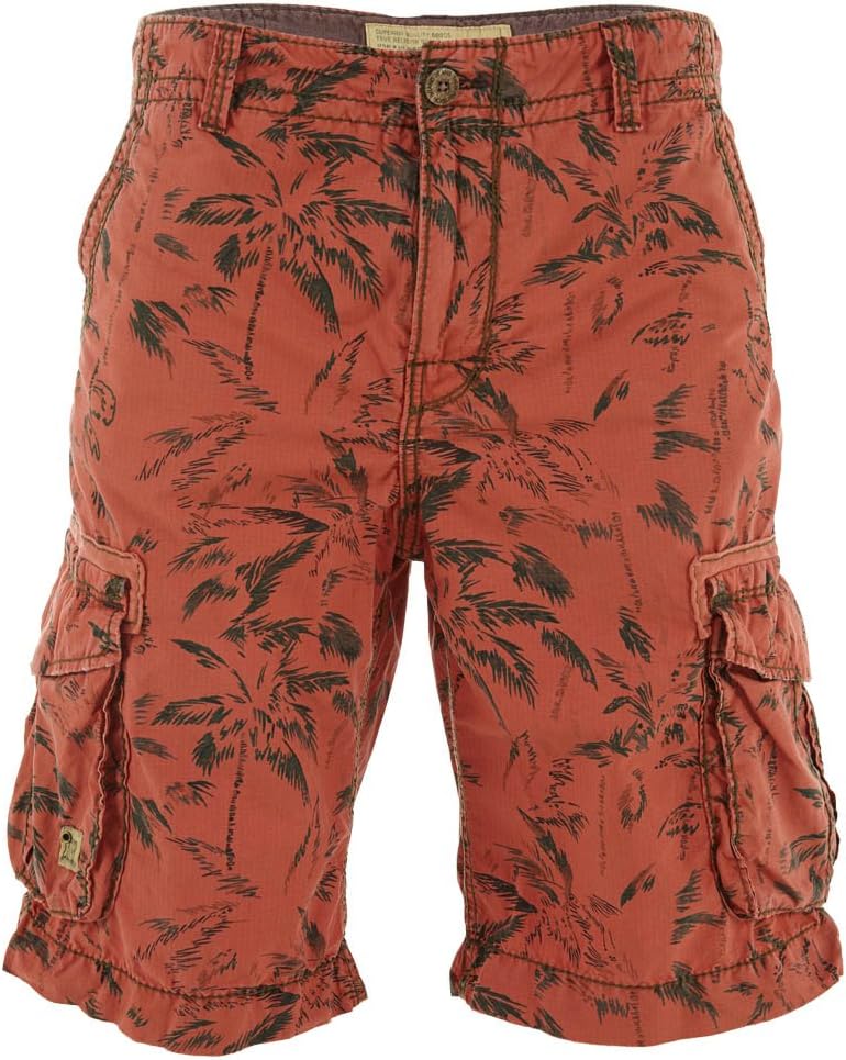 Palm-Printed Cargo Short 