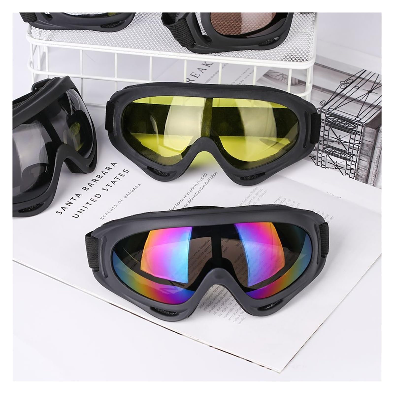Okulary narciarskie zimowe wiatroszczelne okulary narciarskie Outdoor Sports okulary z oprawkami okularów gogle narciarskie motocyklowe okulary rowerowe okulary przeciwsłoneczne gogle Outdoor (k