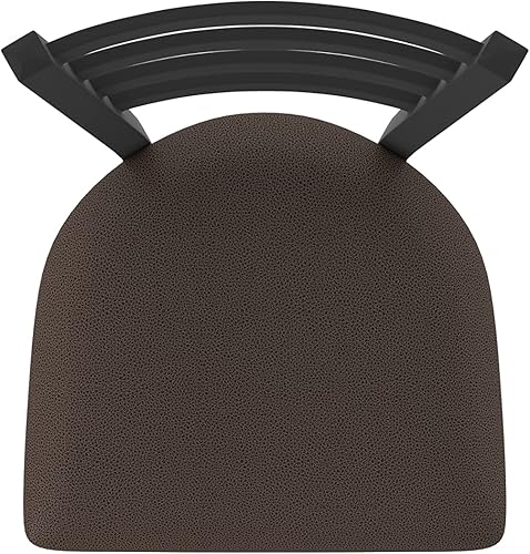 Miniatura 64 de 410 Jackie Taburete de bar giratorio de 36 pulgadas con acabado antiarrugas negro y asiento de vinilo negro Vinilo negro,Canter Burdeos,Tierra