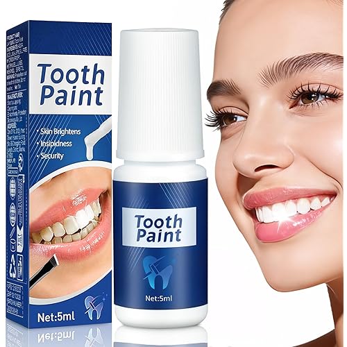 Tooth Paint - Instant Teeth Whitening Paint for Yellow Teeth, Smokers and Coffee Lovers, Creates a Dazzling White Smile in Minutes