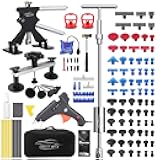 Car Dent Repair Kit - Slide Hammer, Glue Gun Dent Puller, Adjustable Bridge Puller, Suction Cup for Big and Small Auto Body Paintless Dent Removal & Metal Surface Repair,Safe for Paint