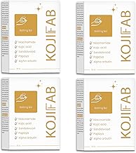 Kojifab Glycerin Soap with Kojic Acid, Niacinamide & Sandalwood | For Skin Lightening, Sun damage & Reduces Dark Spot | Deep Moisturizing Bath Soap | for Men & Women | 75 Gm (Pack of 4)