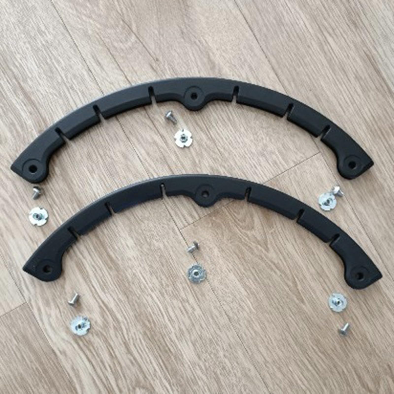 2 barras de protección de nariz para snowboard, tira de plástico para monopatín, esquí, longboard, borde anticolisión, negro (tipo A-B)