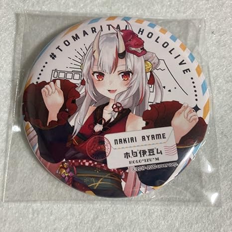 Amazon 百鬼あやめ ホロライブ ホロ伊豆ム 缶バッジ 2期生 Hololive Vtuber Youtuber アイドル 芸能人グッズ 通販