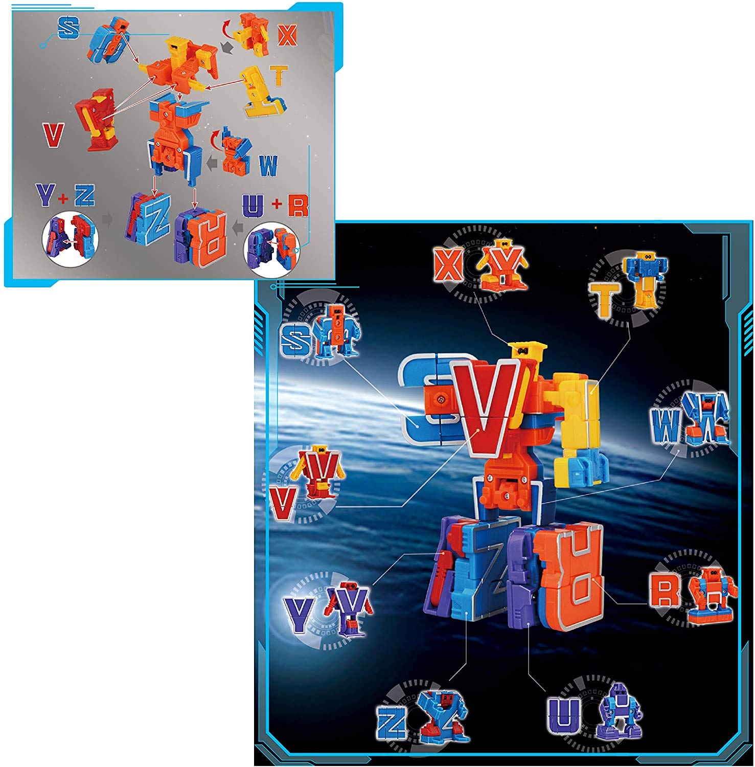 JOYIN 26 Pieces Alpha Bots : Amazon.sg: Toys