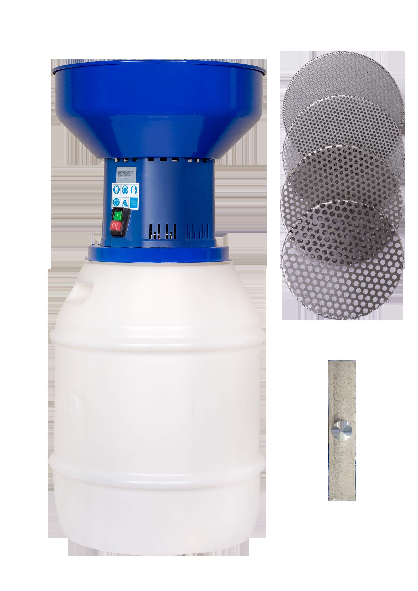 AMA Elettromulino Magico EMC50 per Uso Zootecnico - Motore Elettrico 1,6 HP, capacità 50 L, Macinatura Cereali 30-210 kg/h, Made in Italy