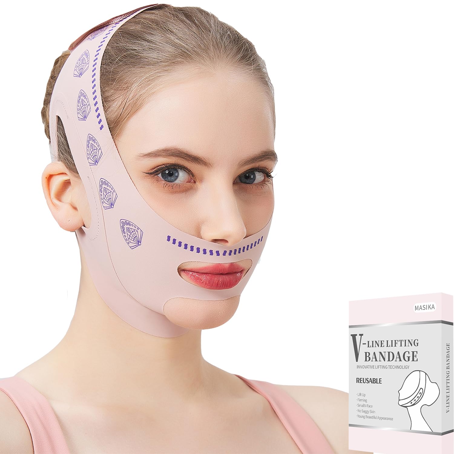 MASIKA Adjustable Chin Strap for Jawline Shaping