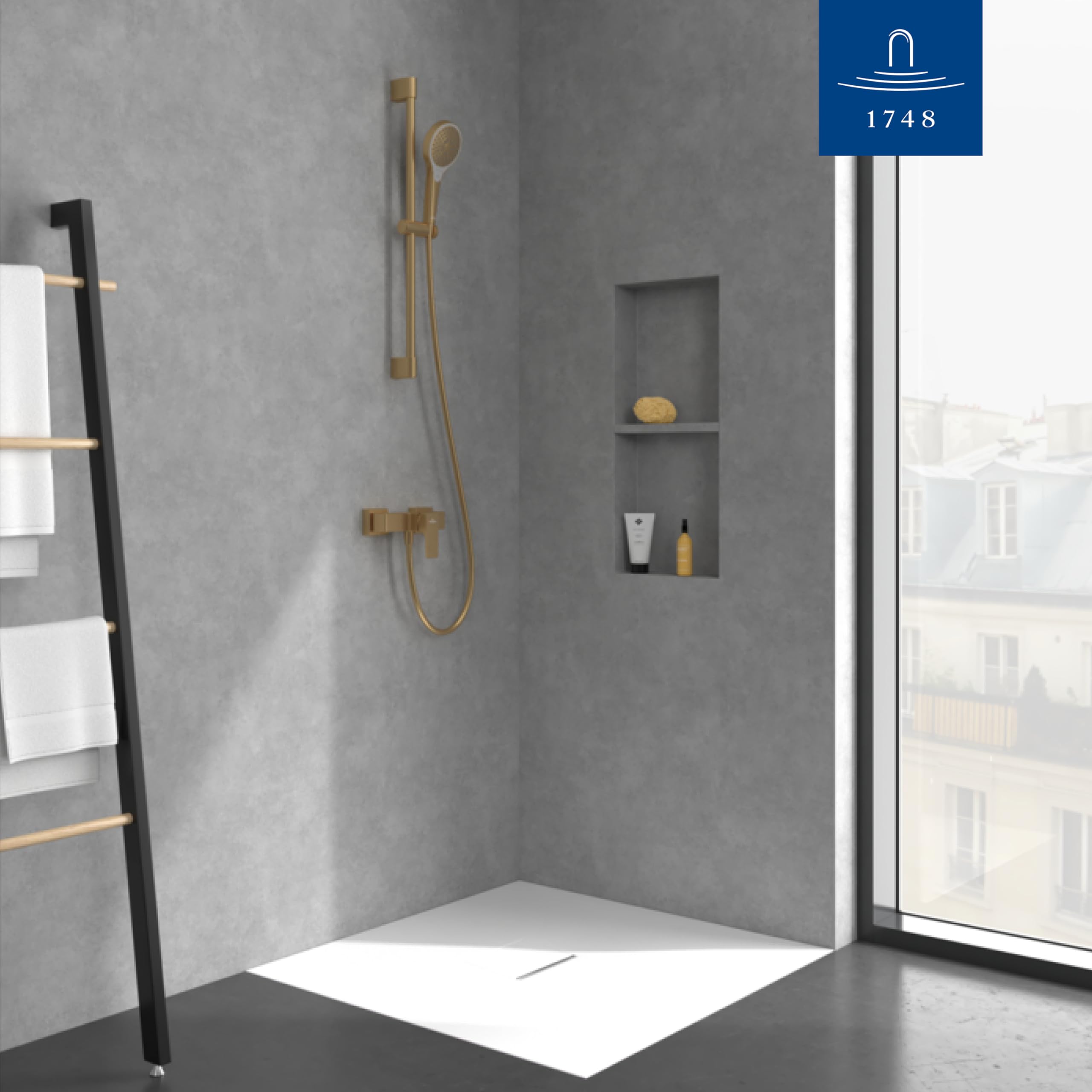 Villeroy & Boch Verve Showers Handbrause – Brushed Gold